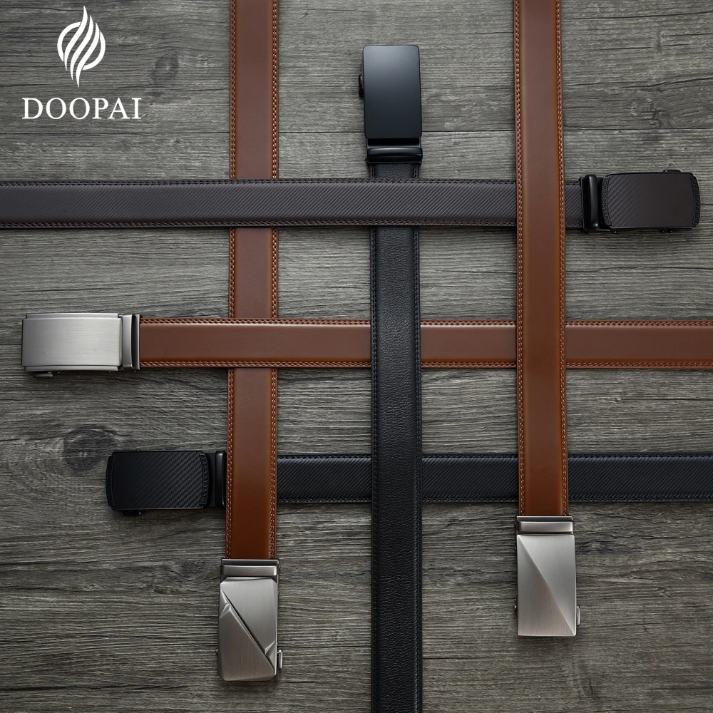 Men's Luxury Cowhide Leather Belt - Automatic Buckle