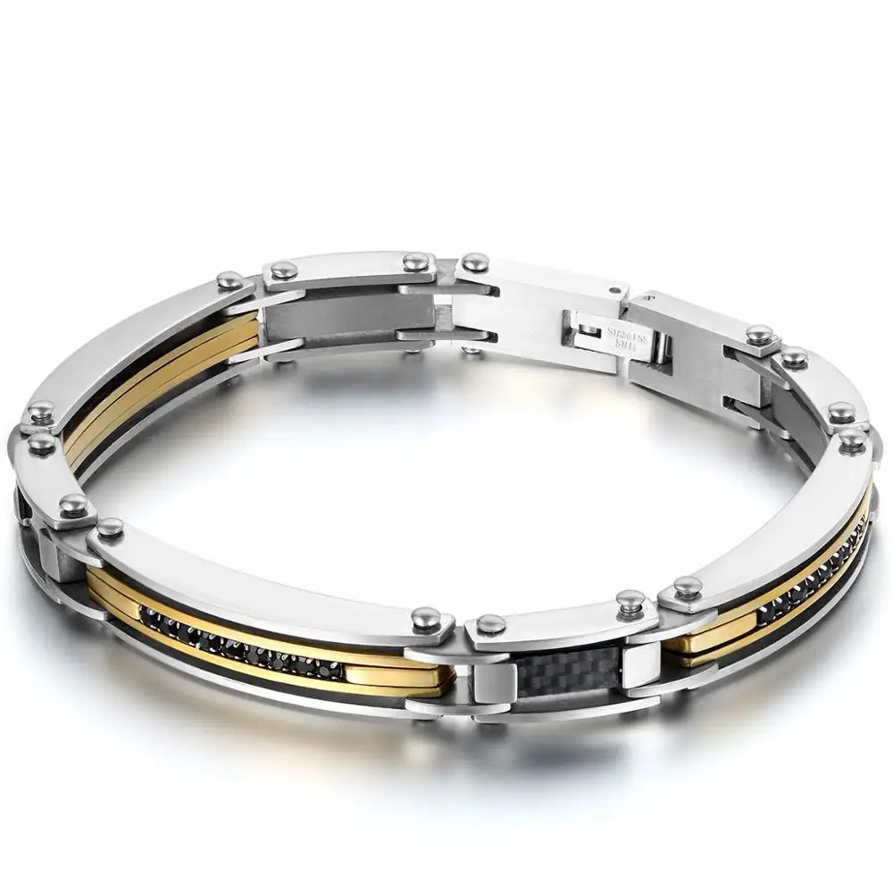 Stainless Steel Biker Chain Bracelet 22cm Link