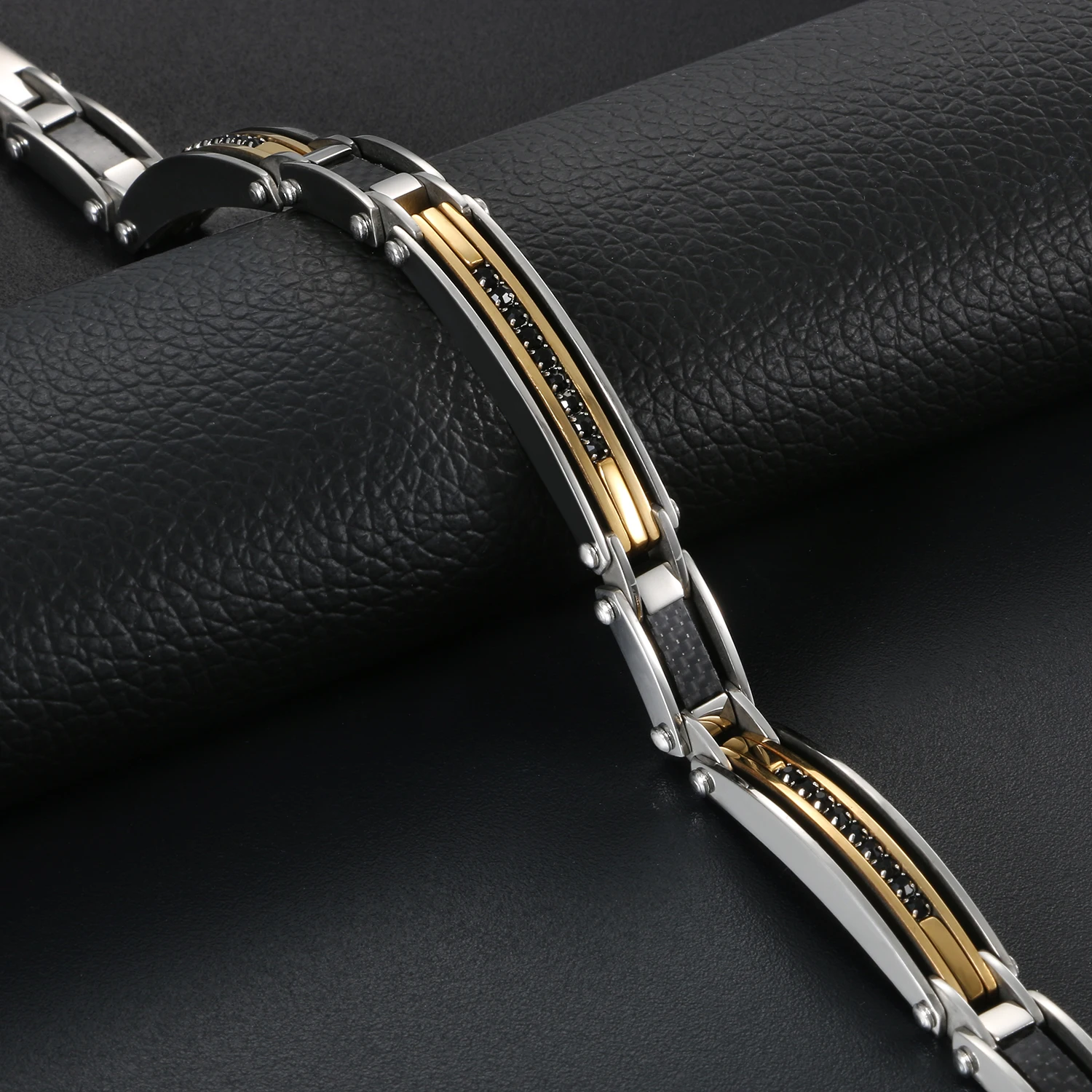 Stainless Steel Biker Chain Bracelet 22cm Link