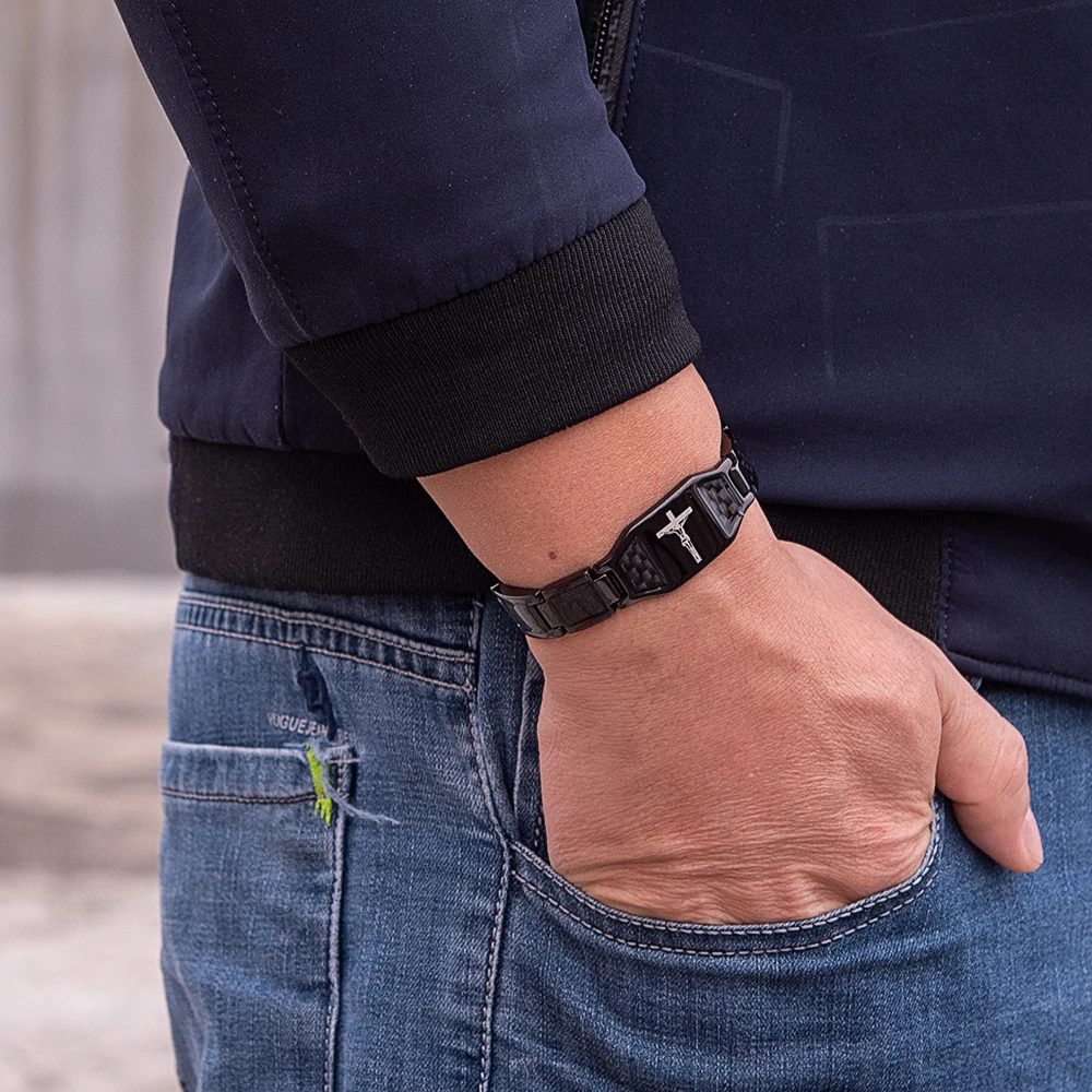 Magnetic Therapy Jesus Bracelet