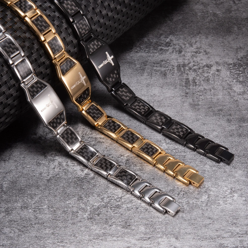 Magnetic Therapy Jesus Bracelet