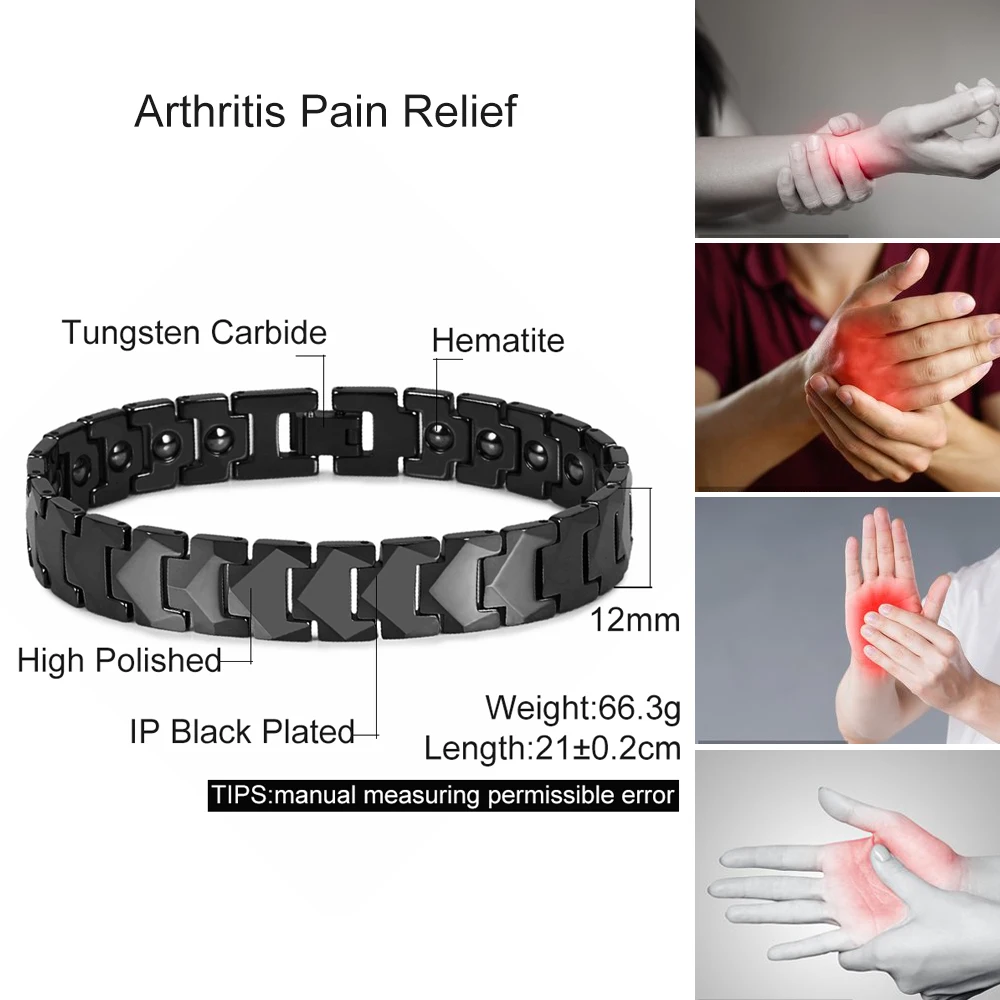Scratch-Proof Tungsten Magnetic Bracelet
