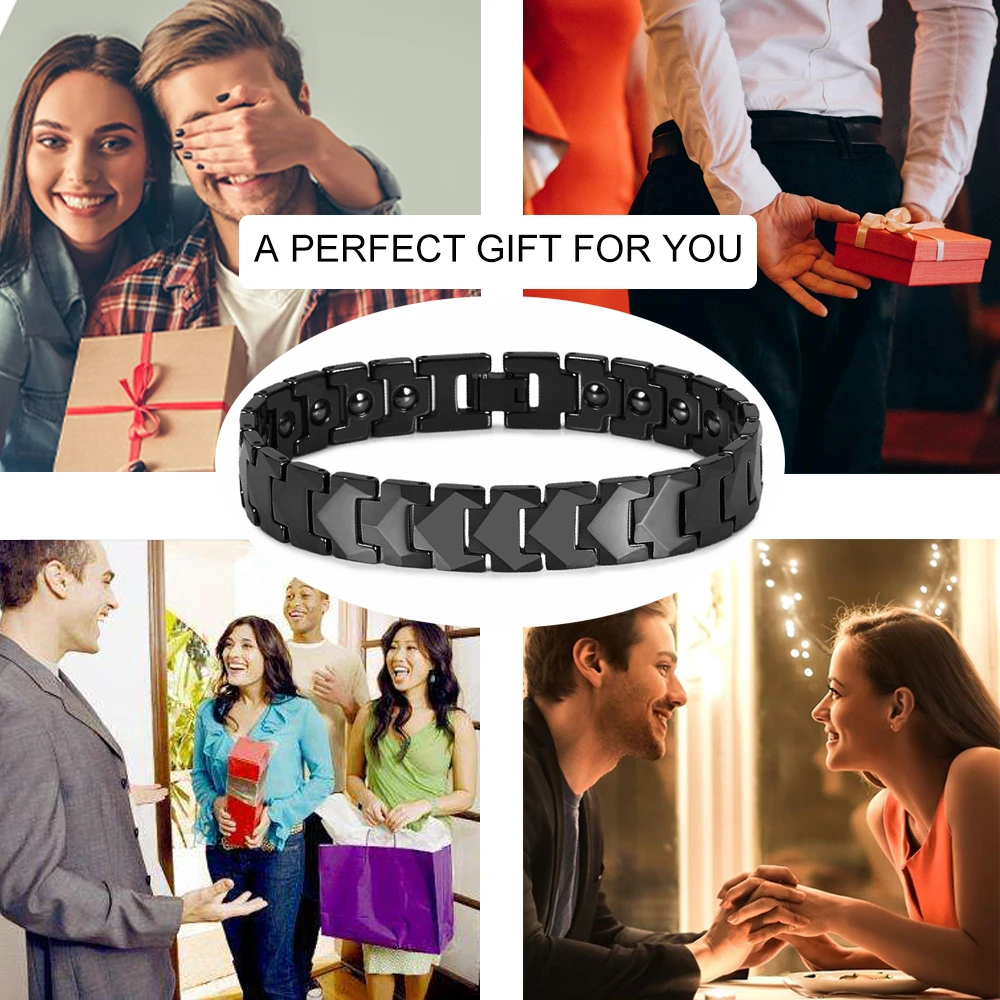 Scratch-Proof Tungsten Magnetic Bracelet