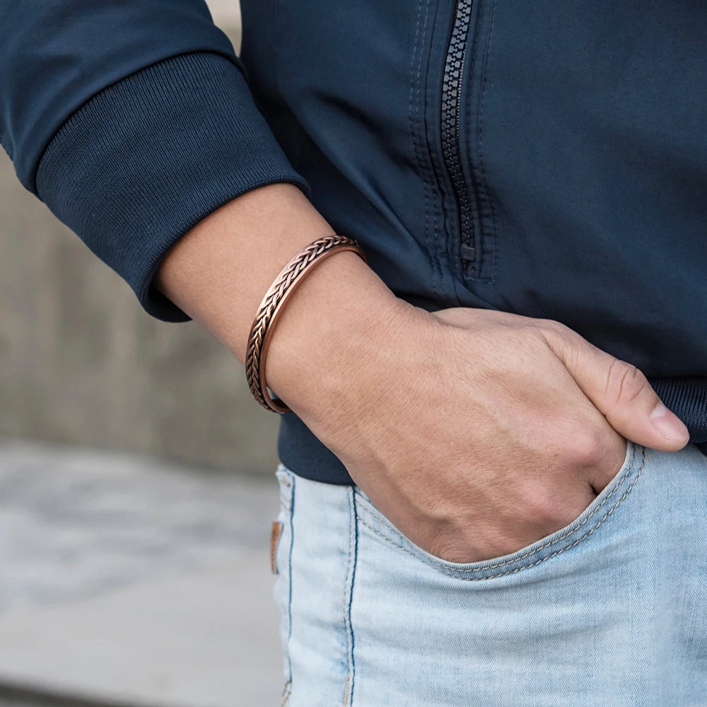 Twisted Pure Copper Magnetic Bracelet