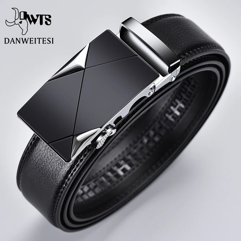 Men's Genuine Leather Belt - Automatic Buckle