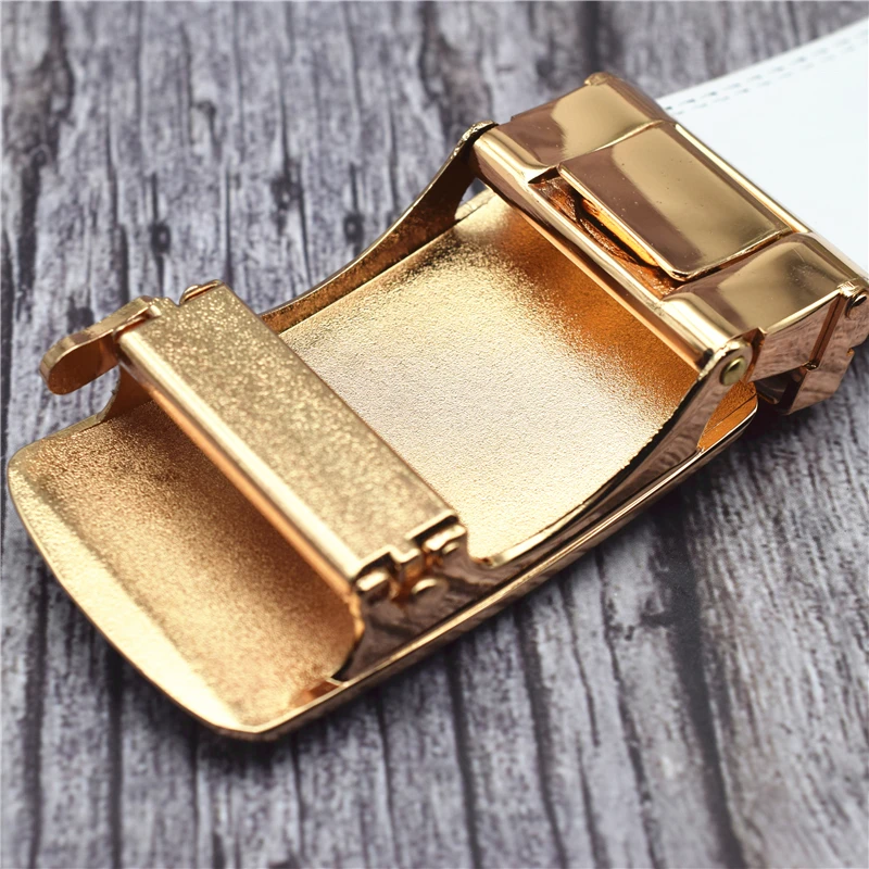 Men's Designer Leather Belt Automatic Buckle