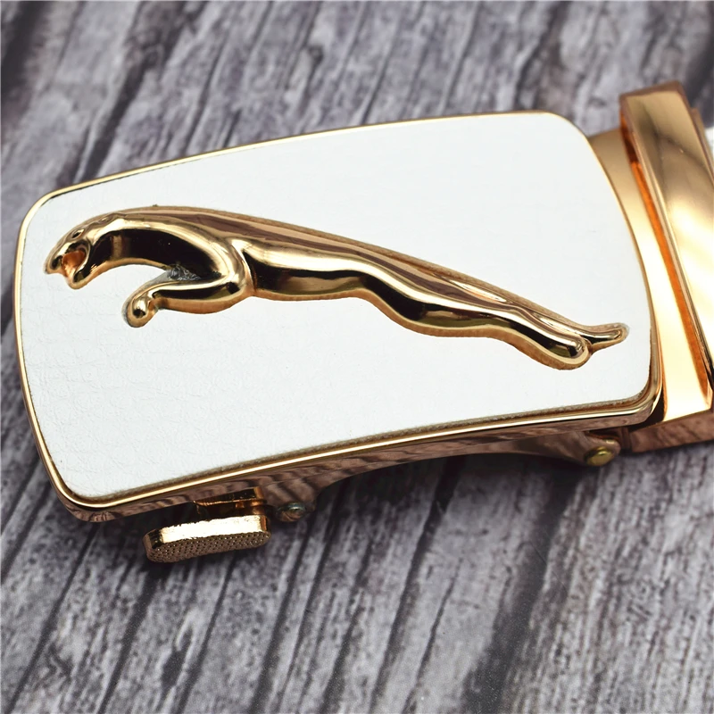 Men's Designer Leather Belt Automatic Buckle