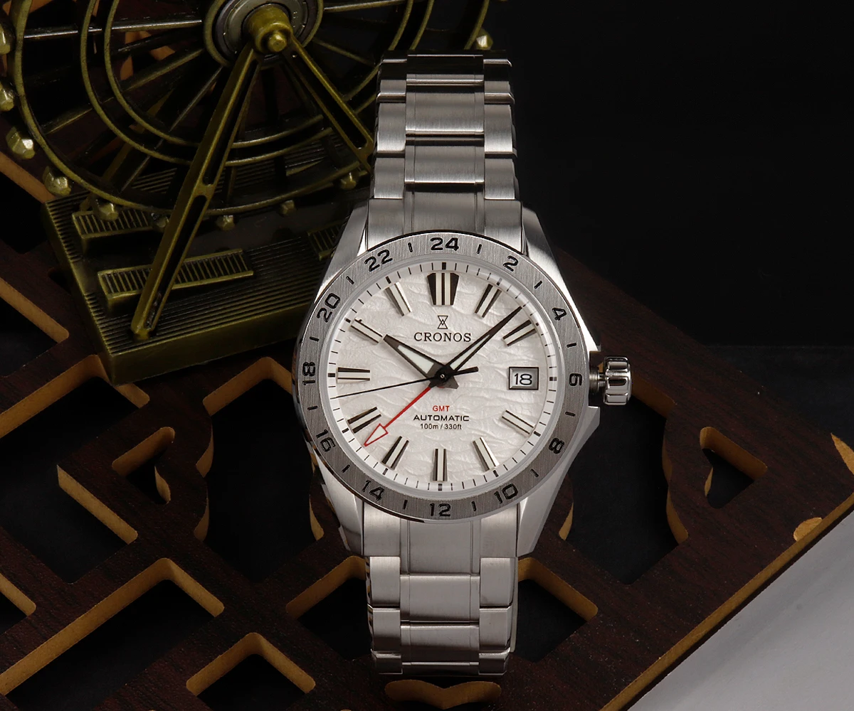 Cronos GS 39mm Desert Texture Mechanical Watch