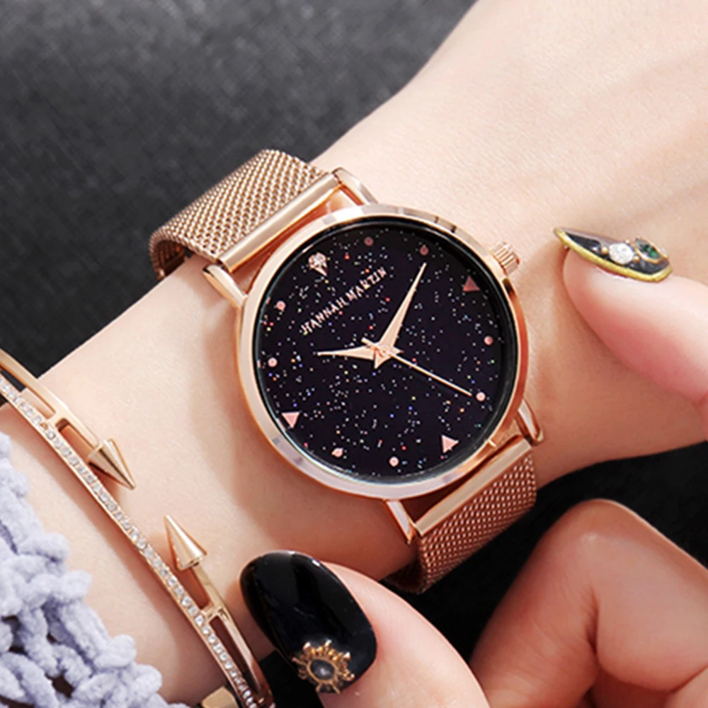 Hannah Martin Starry Sky Dial Luxury Women Watch