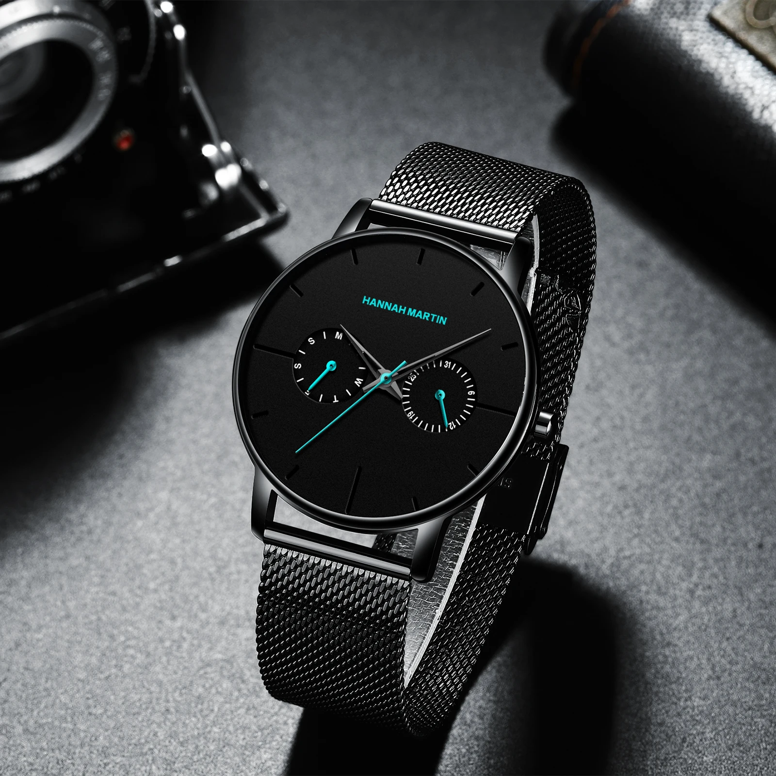 Hannah Martin Ultra Thin Waterproof Men Watch