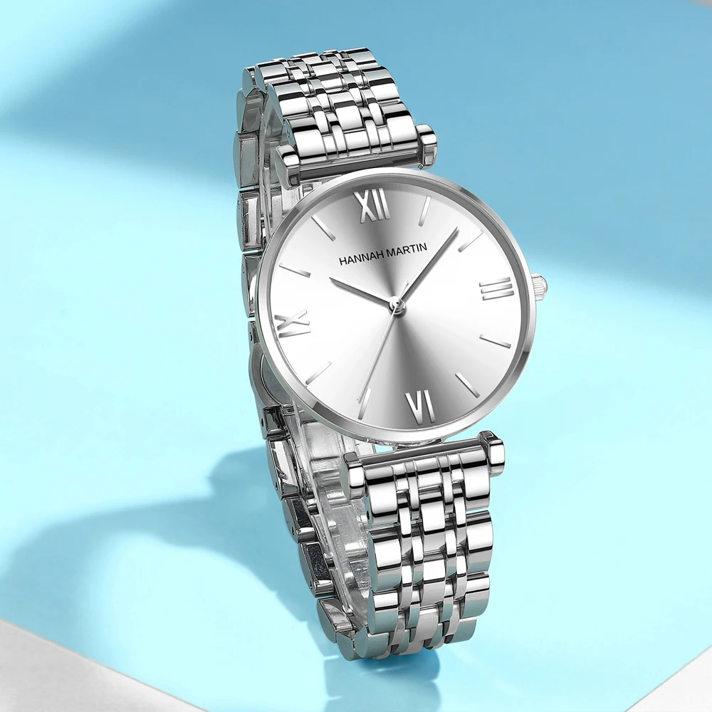 Luxury Fashion Rose Gold Stainless Steel Women Watch