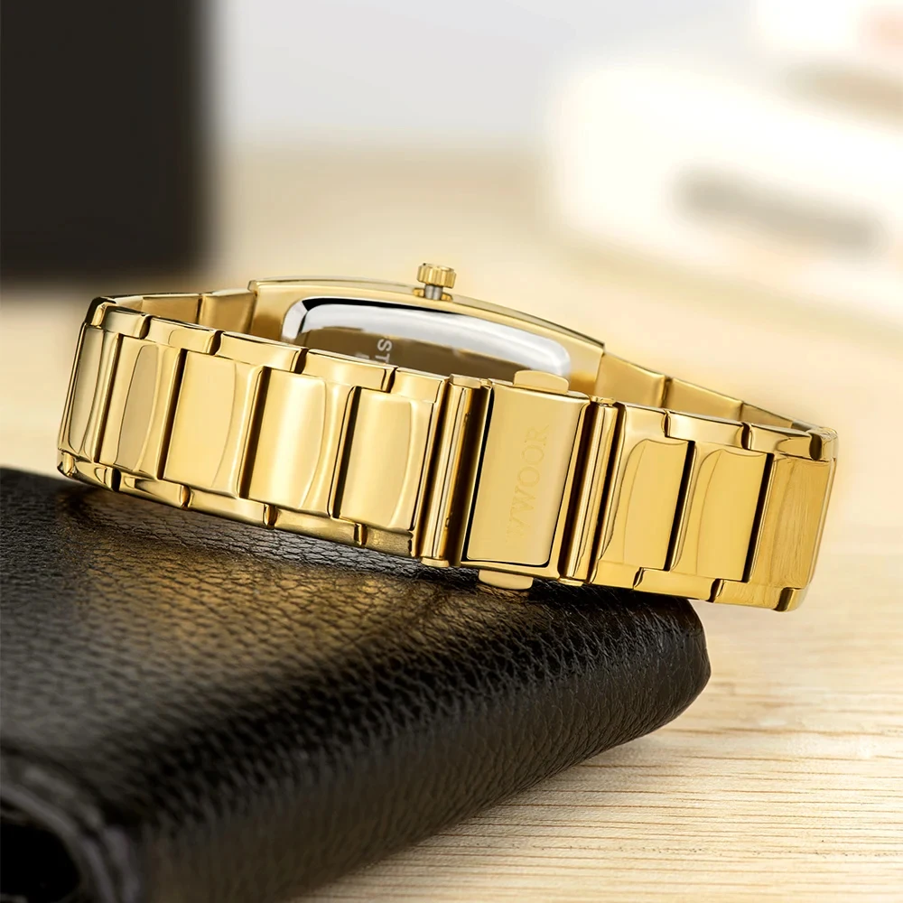 WWOOR 2024 New Square Men's Gold Watch