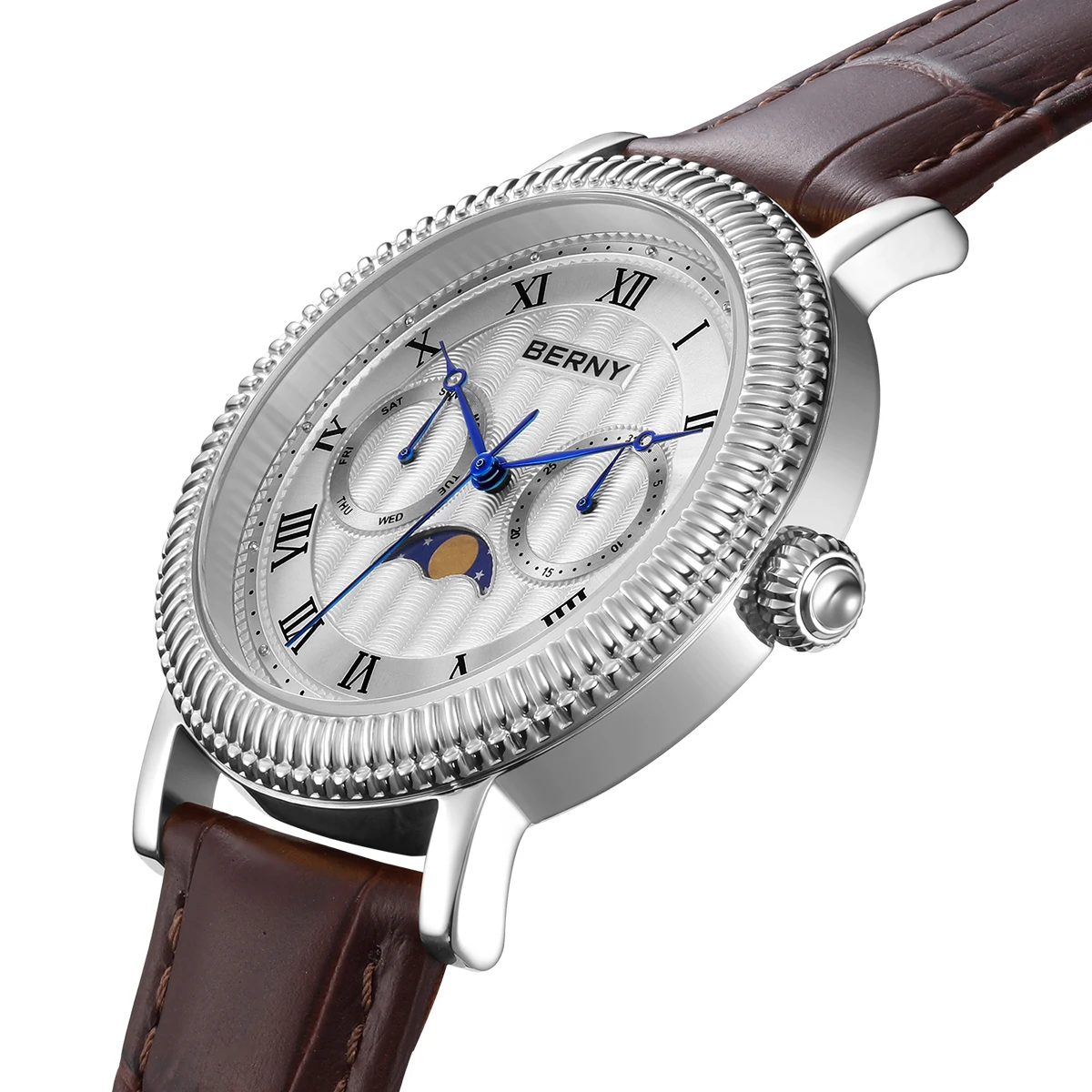 BERNY Moon Phase Men’s Dress Watch