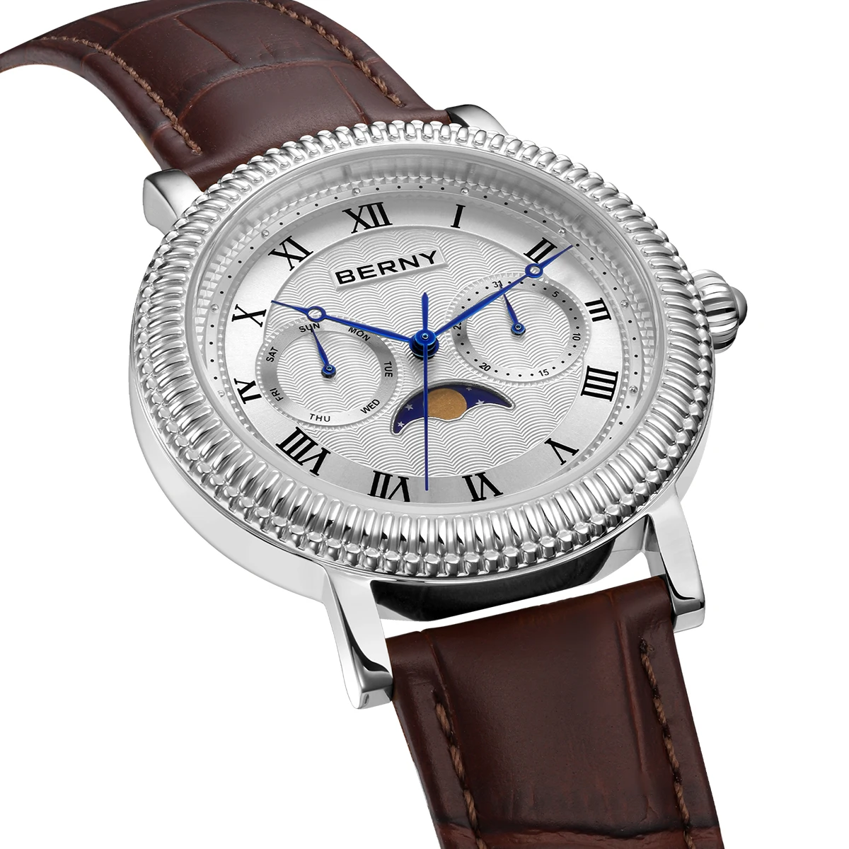 BERNY Moon Phase Men’s Dress Watch
