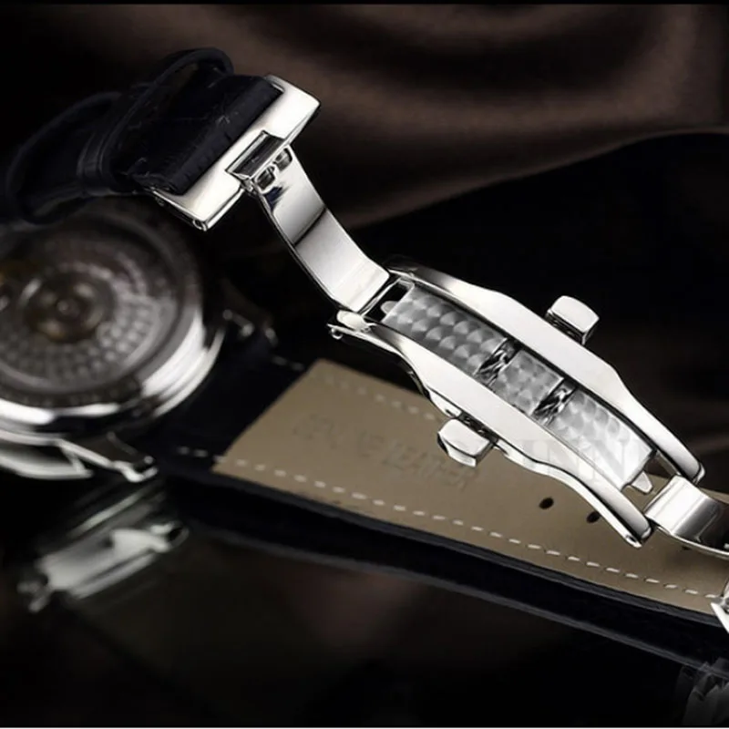LOBINNI Men's Hand Wind Mechanical Watch