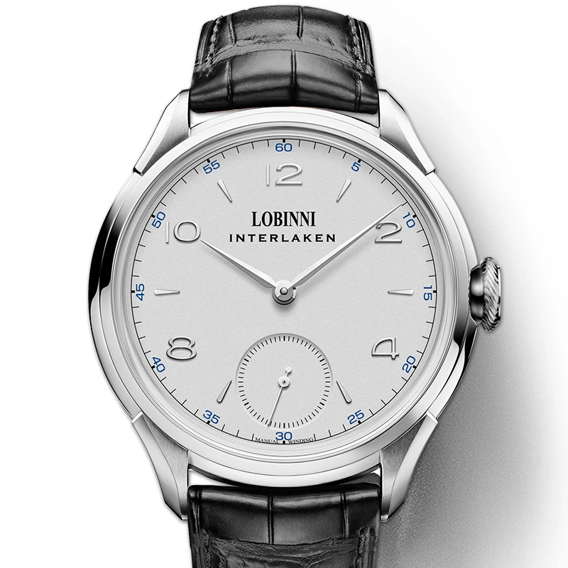 LOBINNI Men's Hand Wind Mechanical Watch