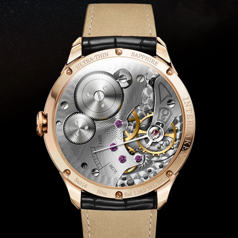 LOBINNI Men's Hand Wind Mechanical Watch