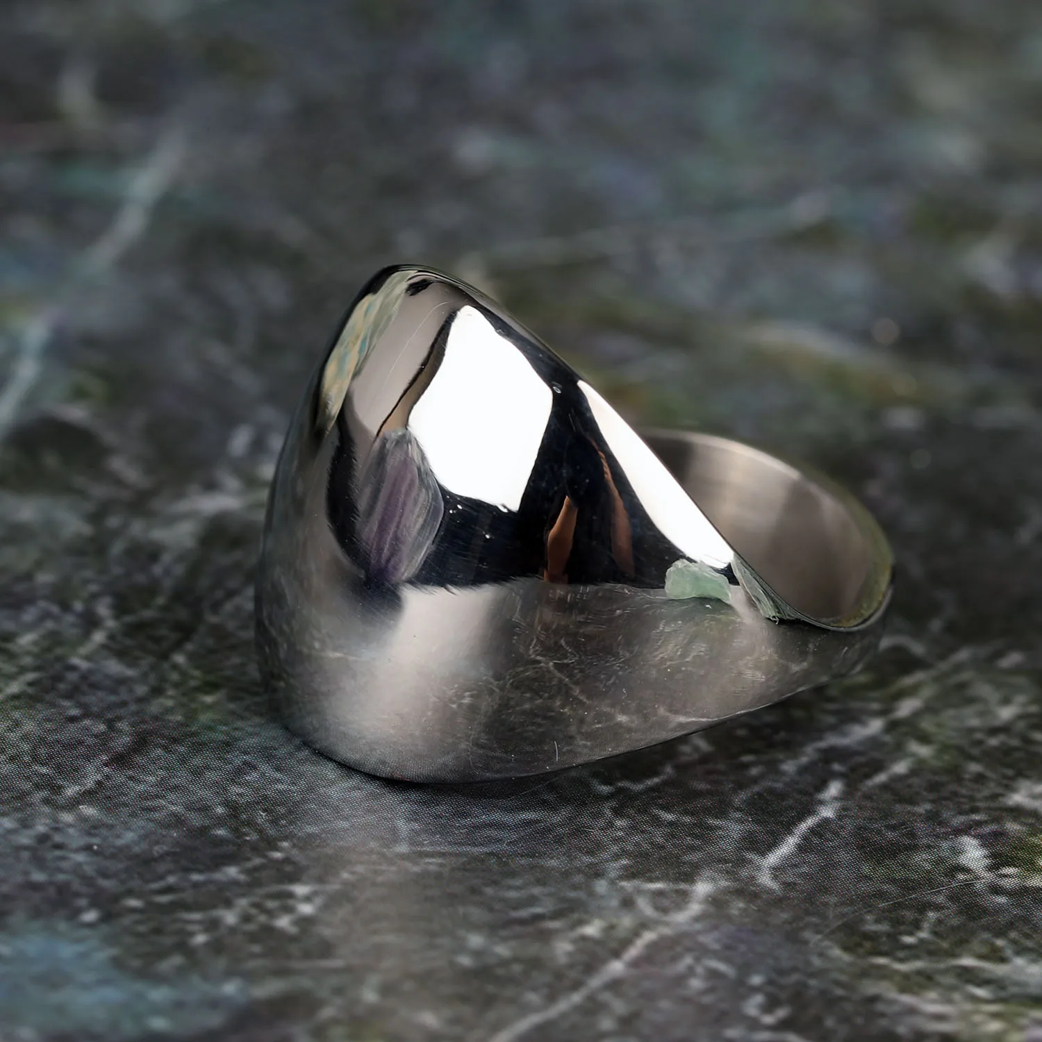 Fashion Men Ring Stainless Steel Simple Style