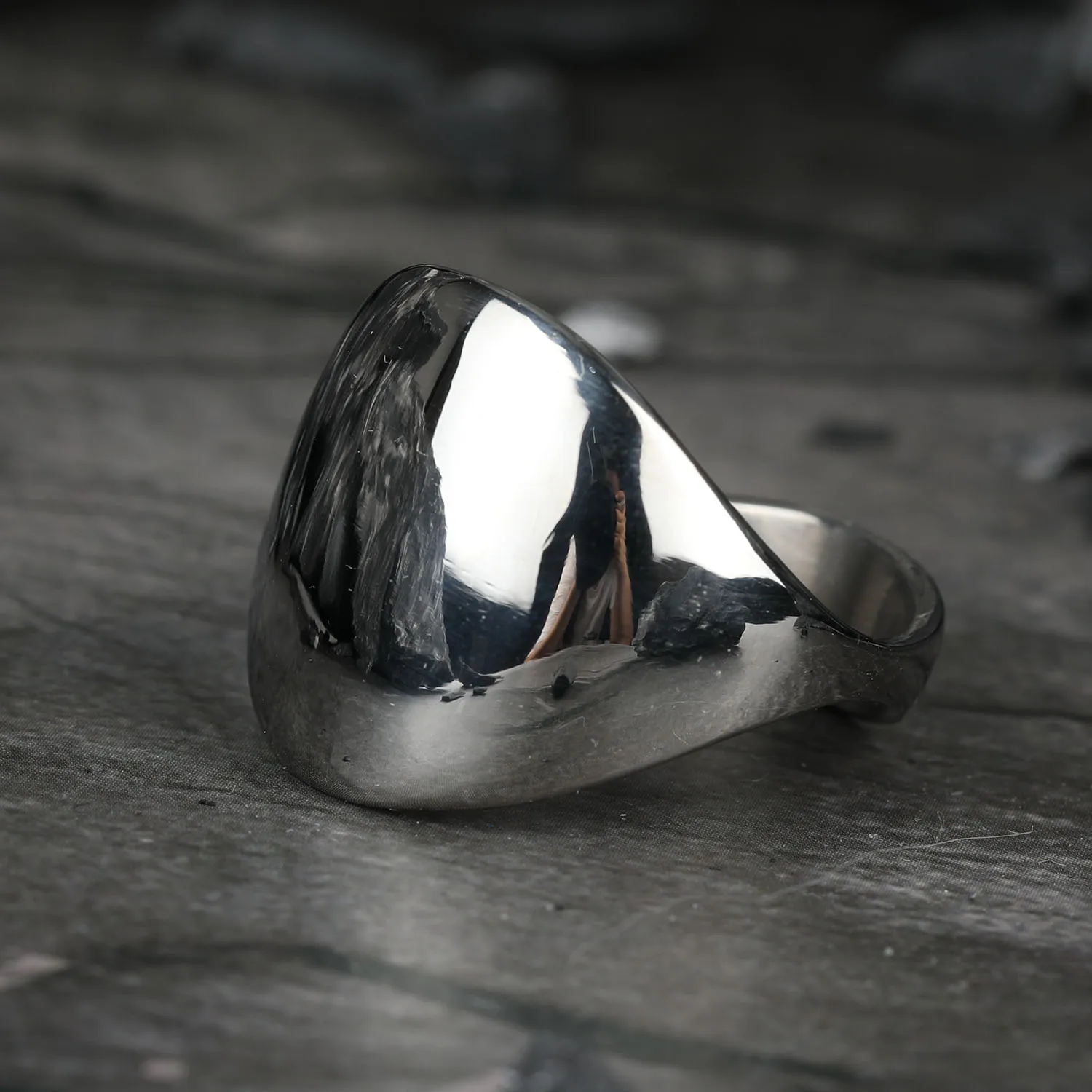 Fashion Men Ring Stainless Steel Simple Style