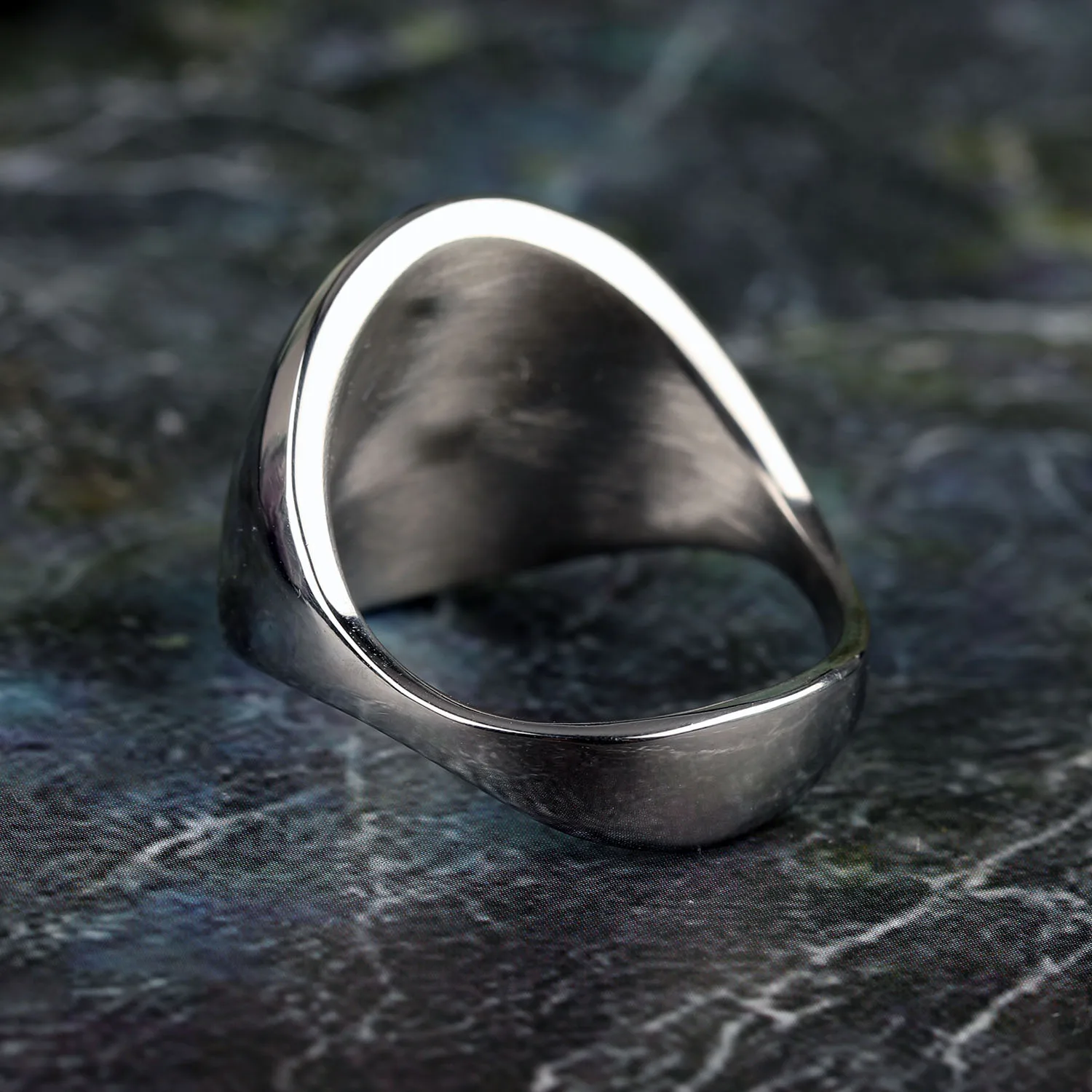 Fashion Men Ring Stainless Steel Simple Style