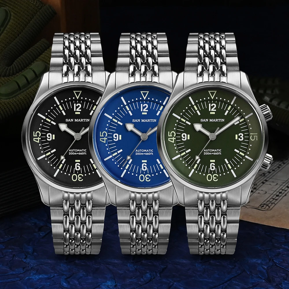 Diver Compressor Watch San Martin Leyenda