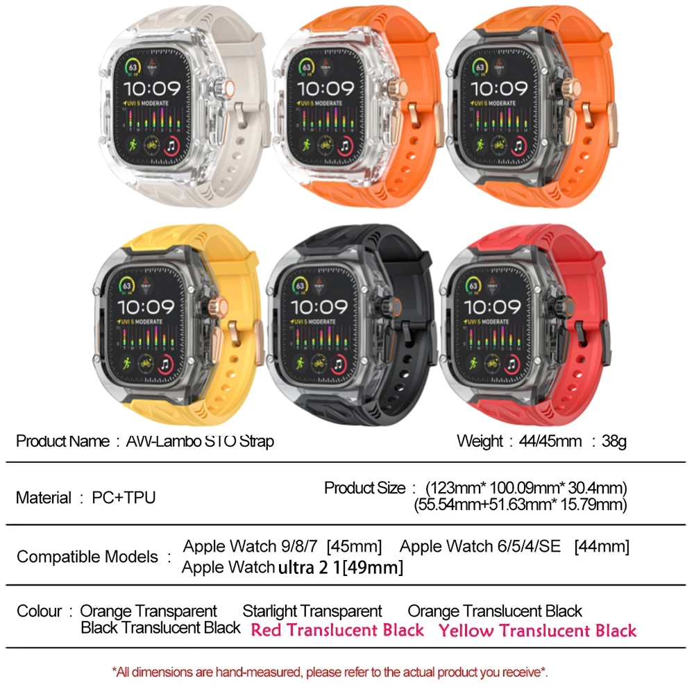 Transparent Rugged Case for Apple Watch