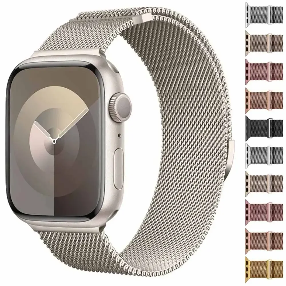 Magnetic Strap For Apple Watch 9 8 7 41mm 45mm Ultra