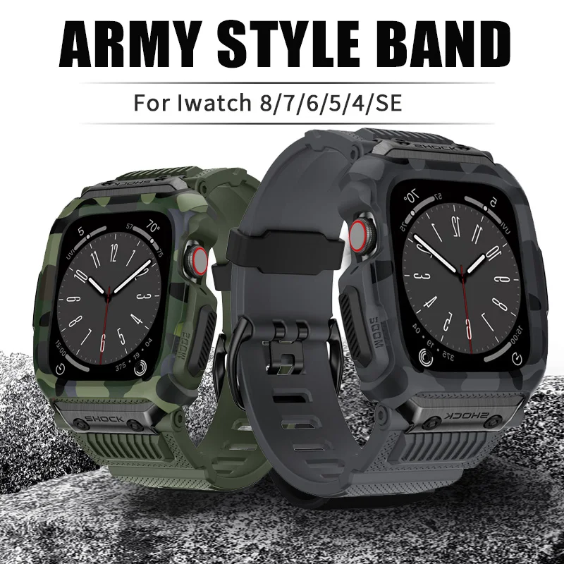 Sport Case for Apple Watch Drop-Resistant Waterproof Band