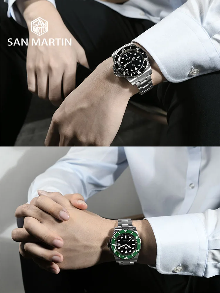 San Martin SN017 40mm Water Ghost Watch
