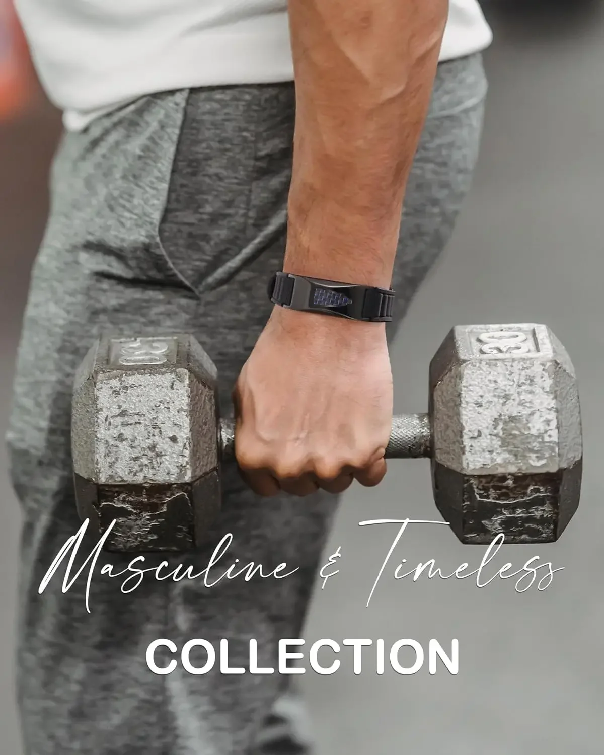 Silicone Carbon Fiber Power Wristband