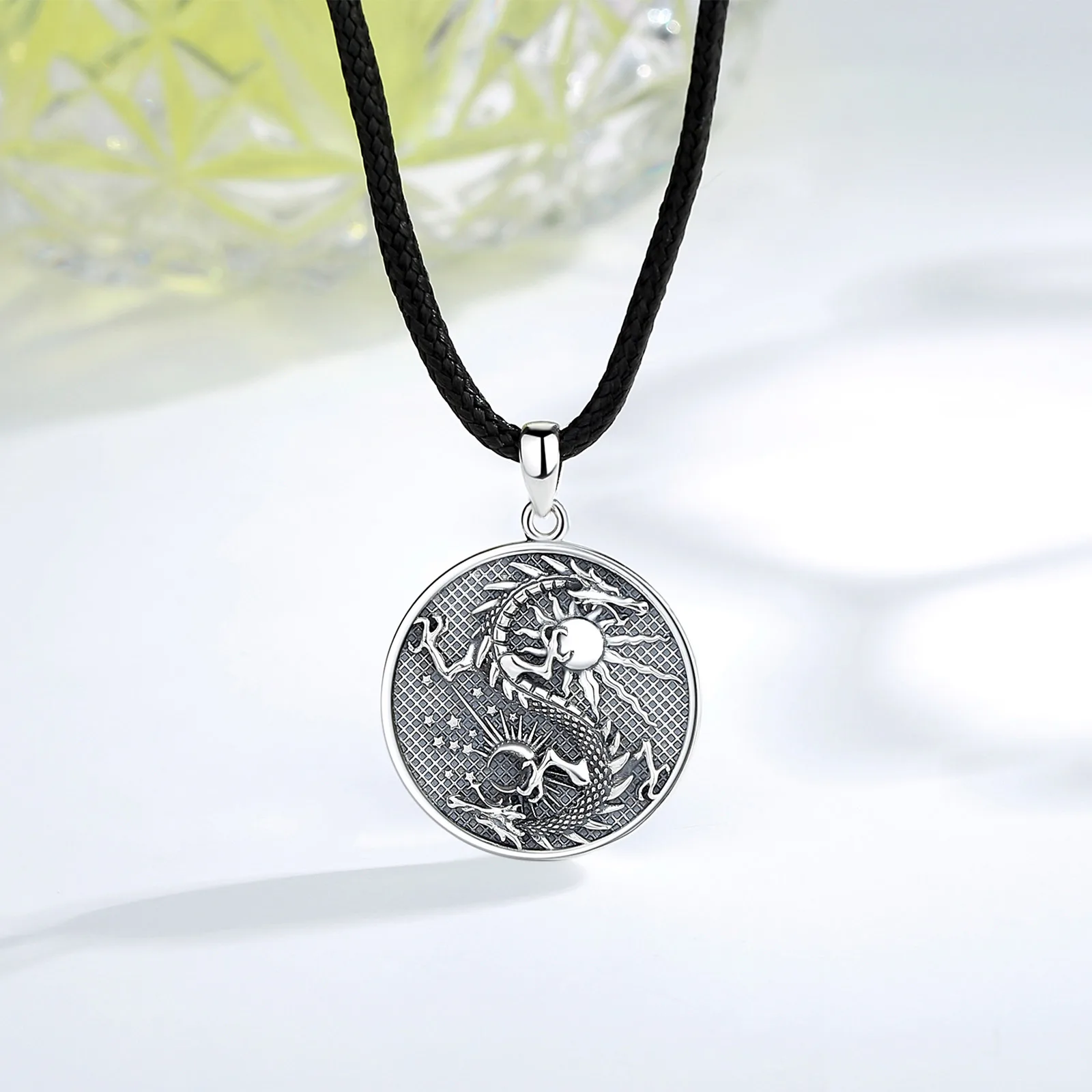 Dragon Pendant Vintage Sterling Silver