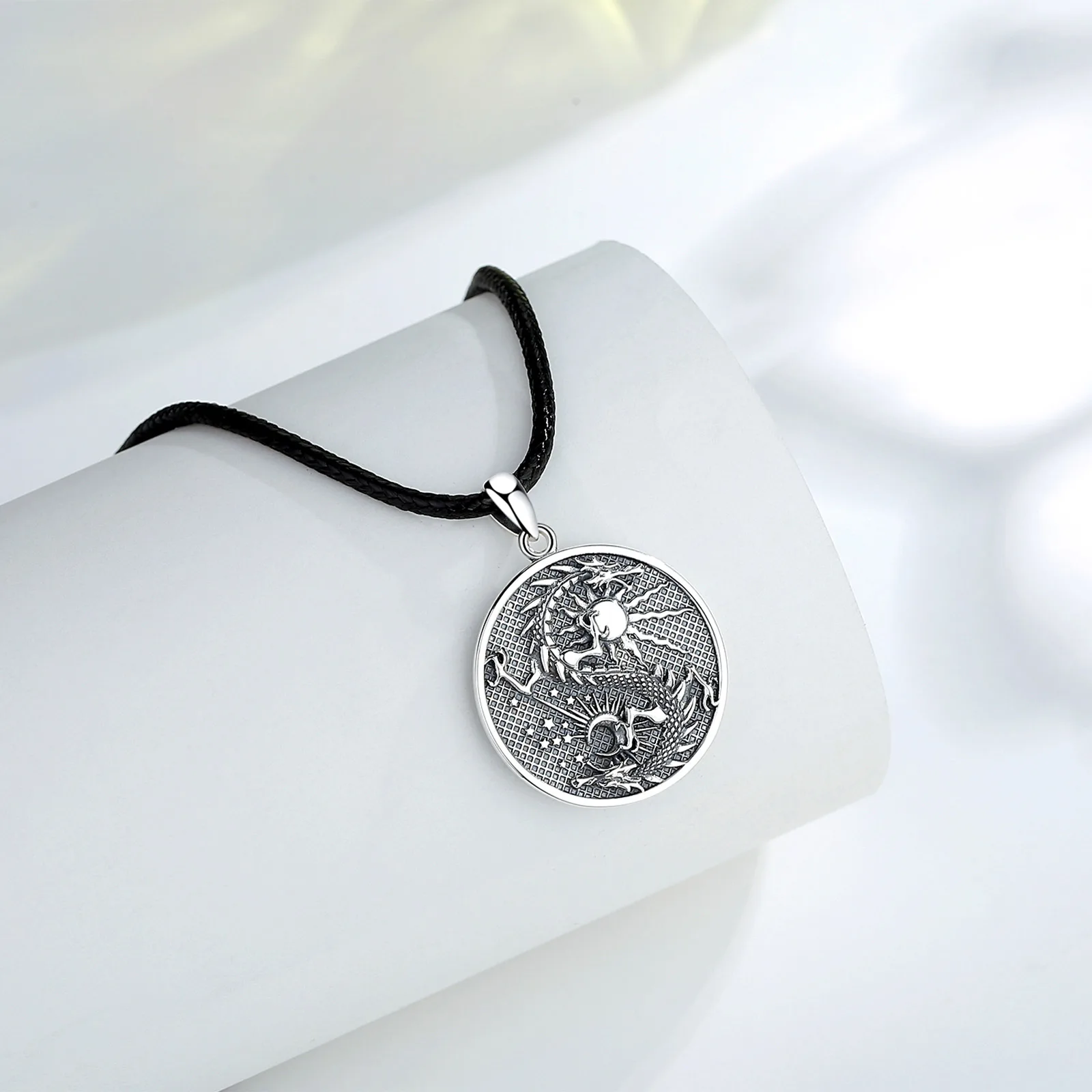 Dragon Pendant Vintage Sterling Silver