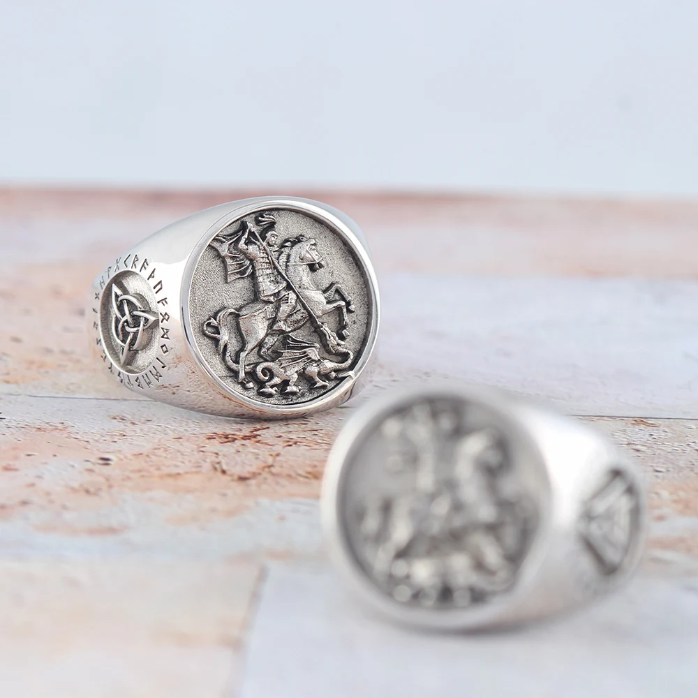 St George Dragons Sterling Silver Ring