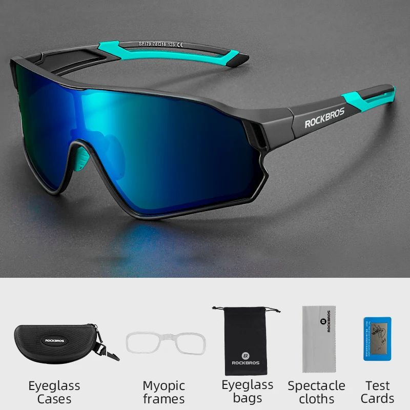 ROCKBROS Polarized Cycling Glasses Ultralight Myopia-Compatible