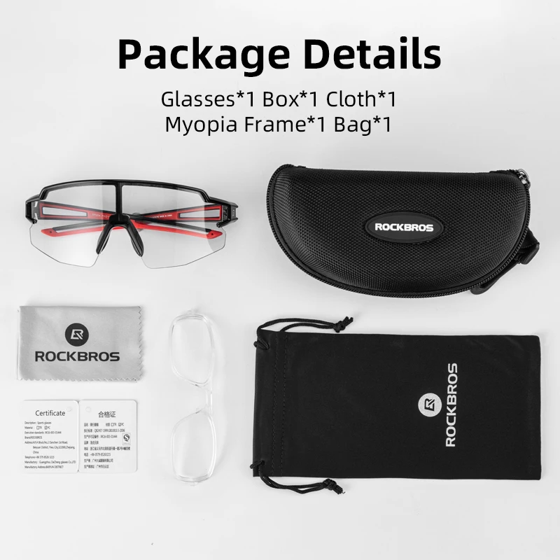 ROCKBROS Photochromic Sports Sunglasses