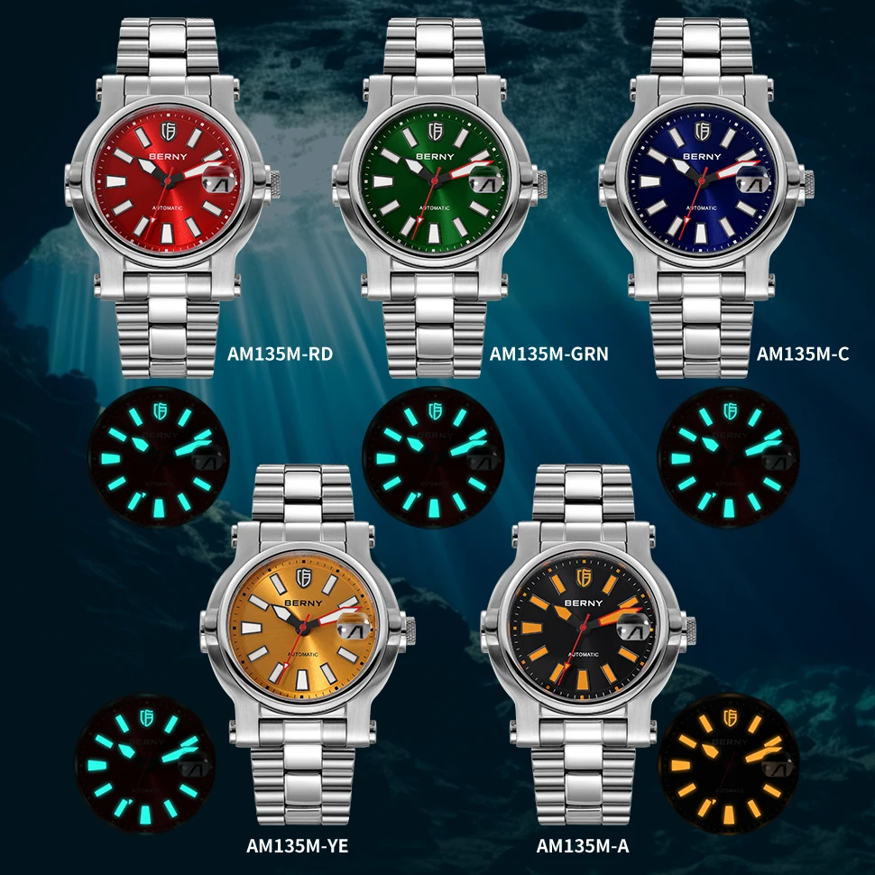 BERNY AM135M Divers Helmet Automatic Watch