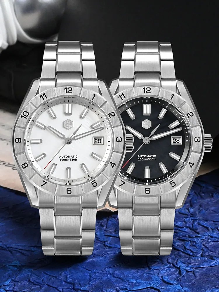 San Martin SN0130 MOP Dial 42mm Watch