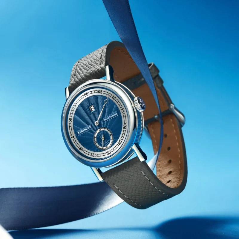 FARASUTE 38mm Automatic Jump Hour Watch