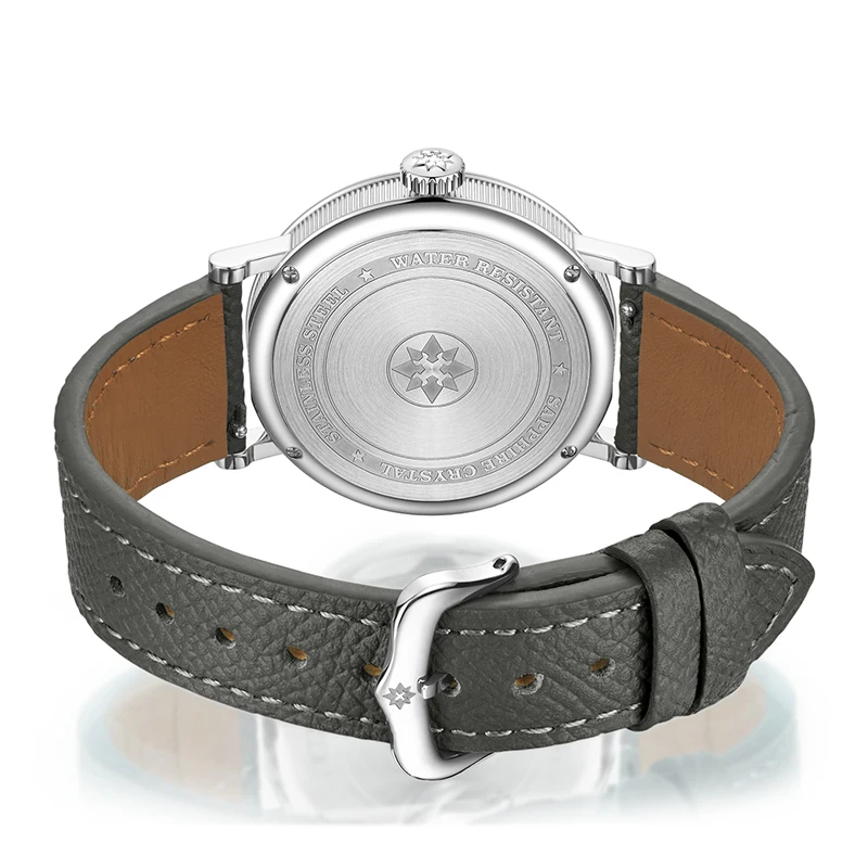 FARASUTE 38mm Automatic Jump Hour Watch
