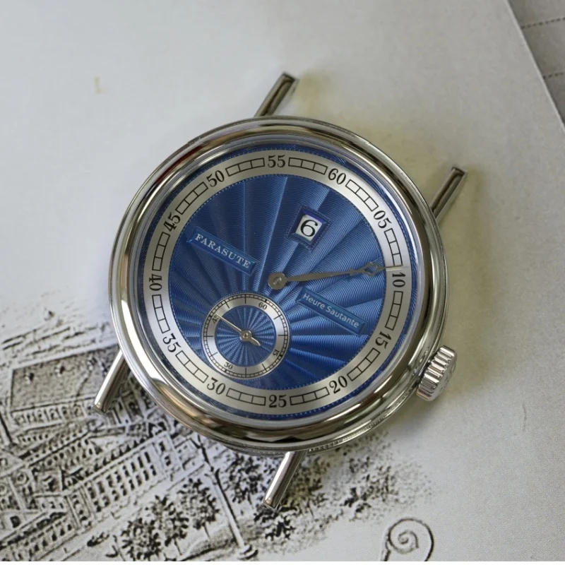 FARASUTE 38mm Automatic Jump Hour Watch