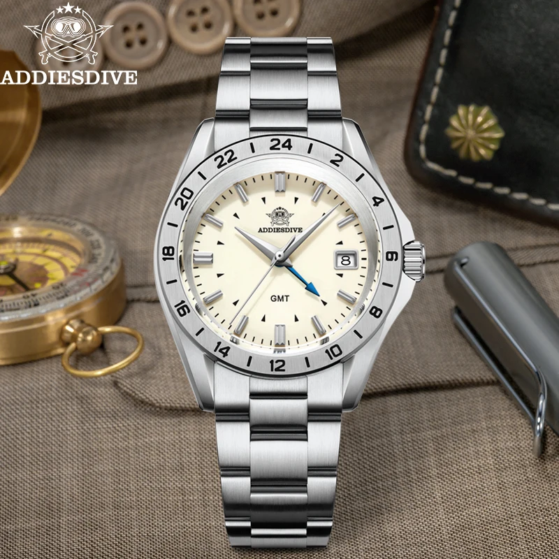ADDIESDIVE AD2063 GMT Quartz Watch