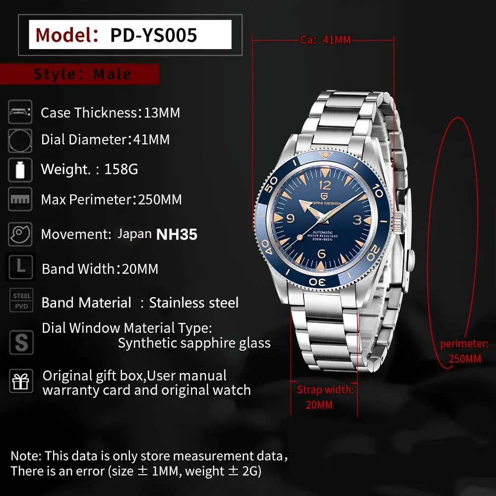 Pagani Design PD-YS005 Men's Automatic Watch