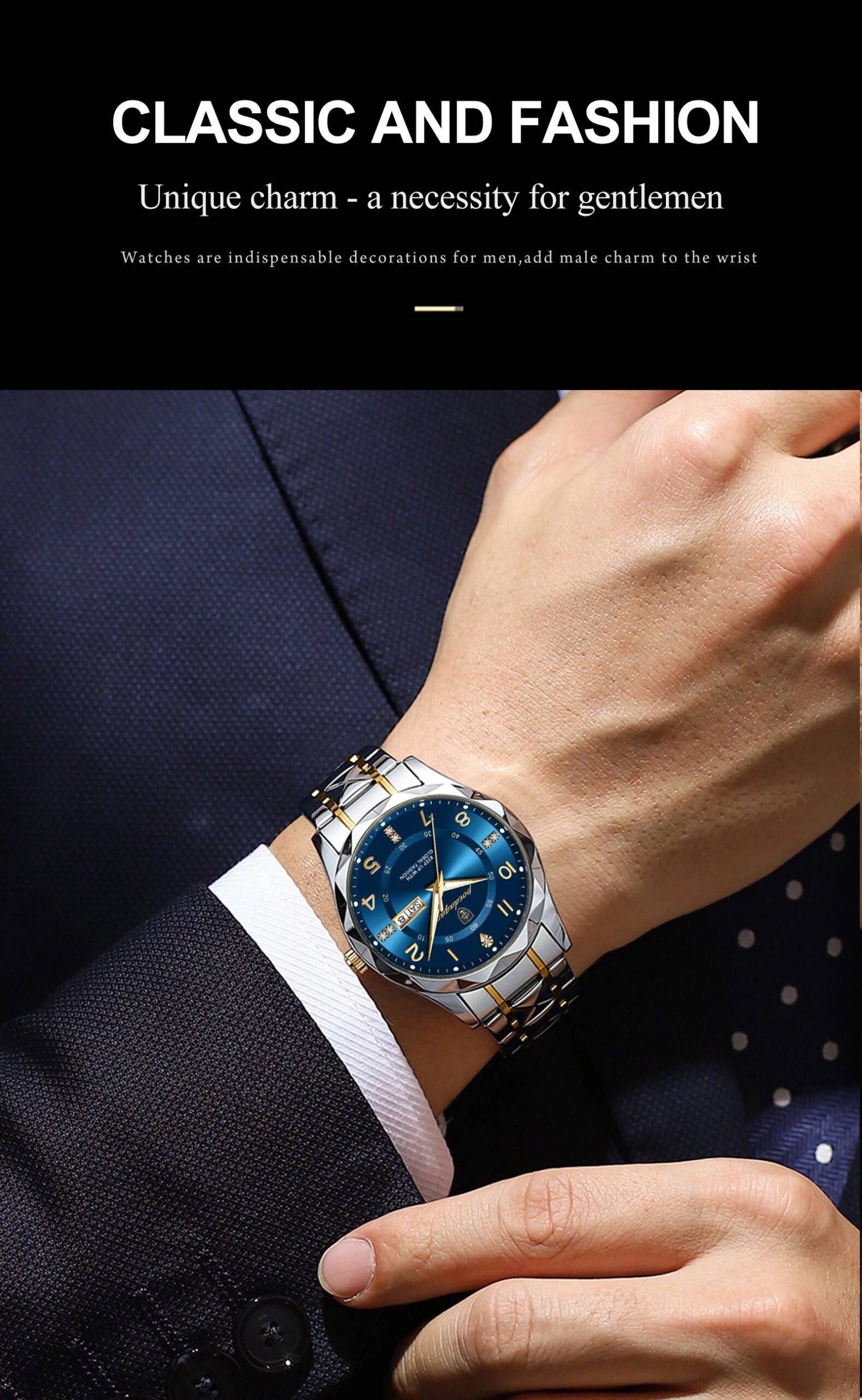 POEDAGAR 858 Luxury Men Quartz Watch