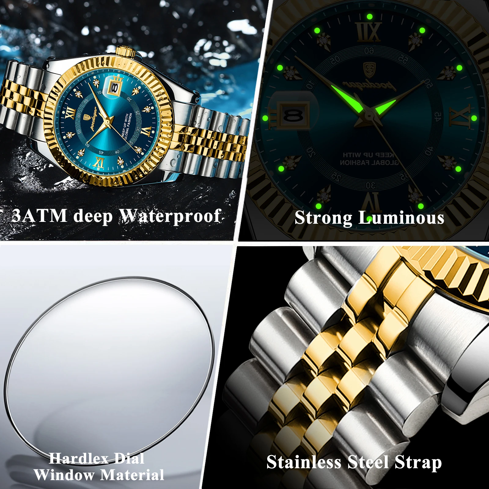 POEDAGAR 910 Sport Men's Quartz Watch