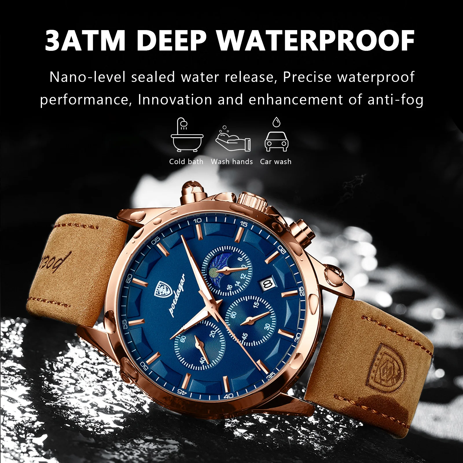 POEDAGAR 928 Men Quartz Watch