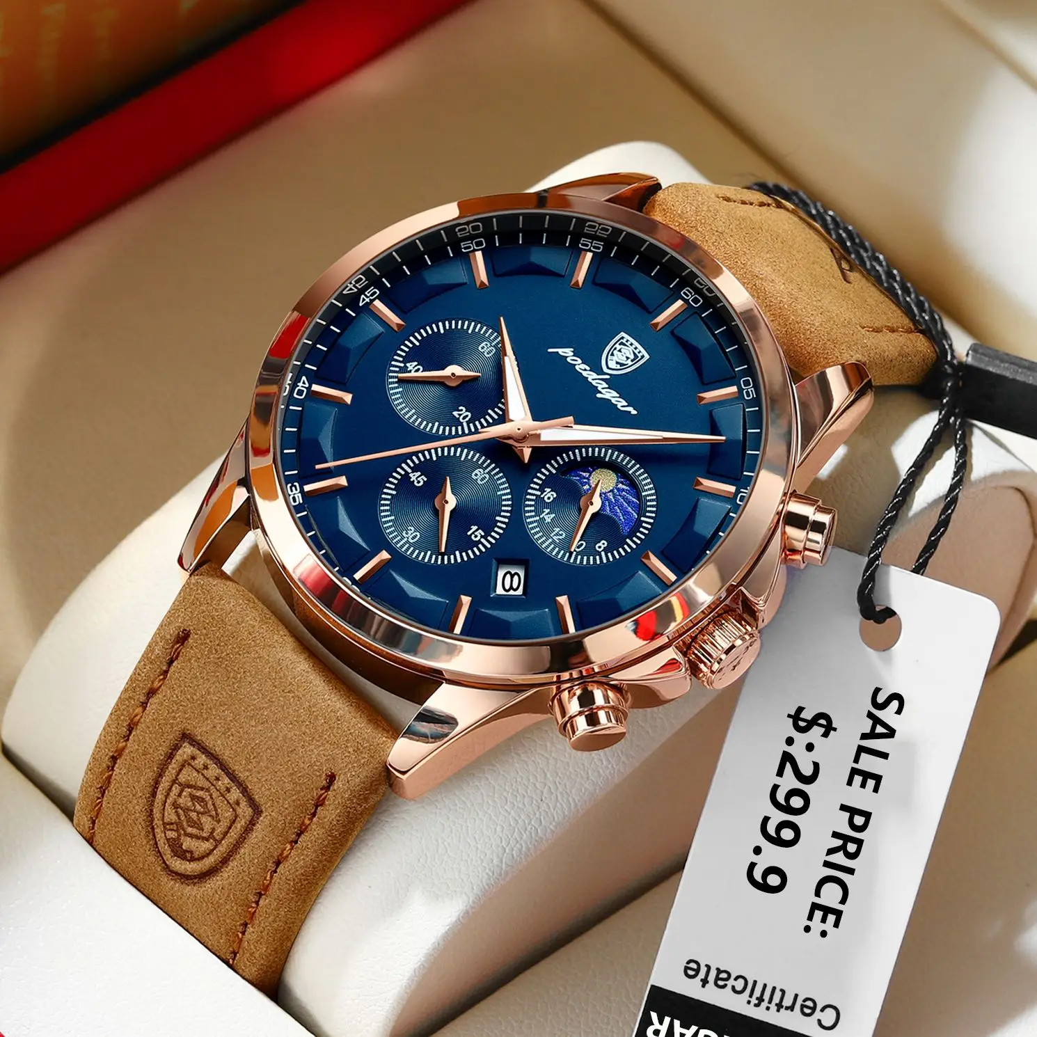 POEDAGAR 928 Men Quartz Watch