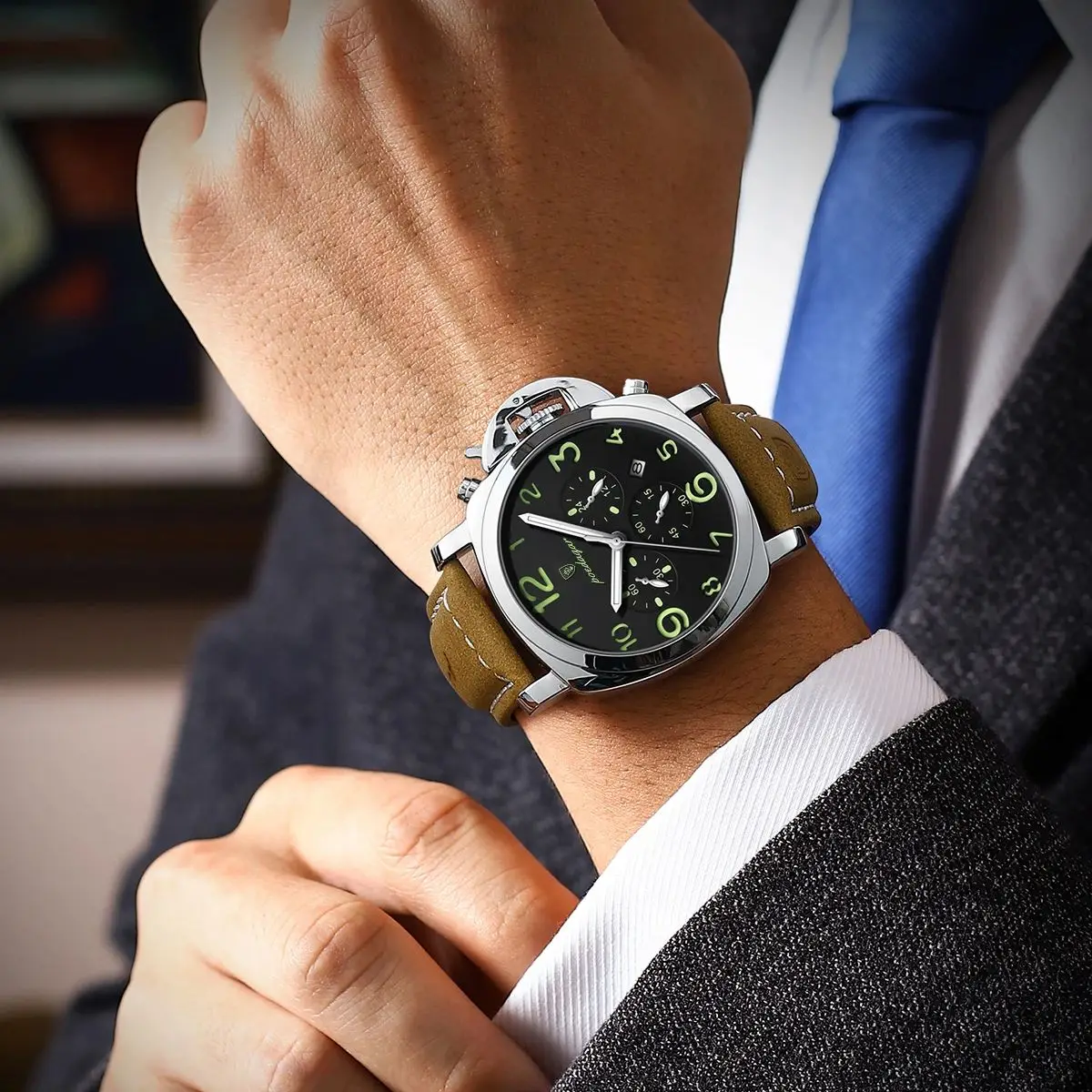 POEDAGAR 859 Military Men's Quartz Watch