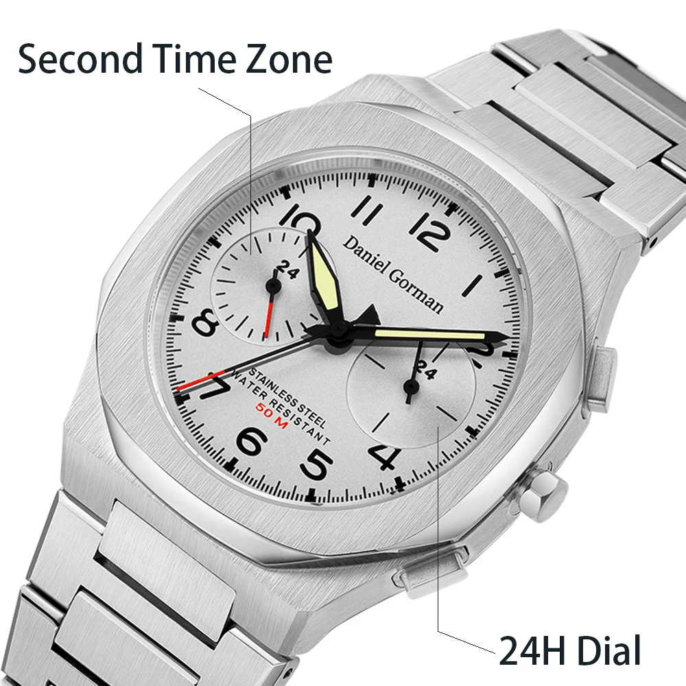 Daniel Gorman DG0915 Two Time Zone Watch