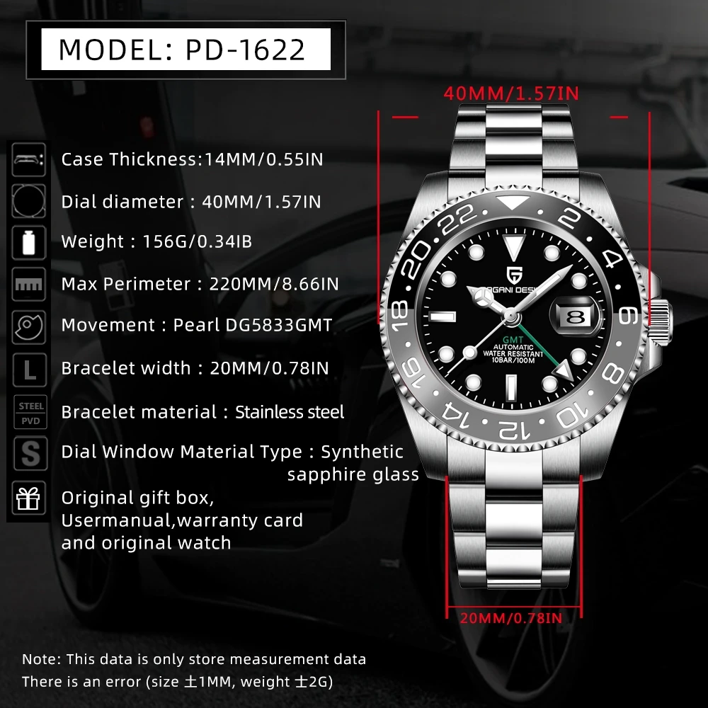PAGANI DESIGN PD1662 Men’s Mechanical Watch
