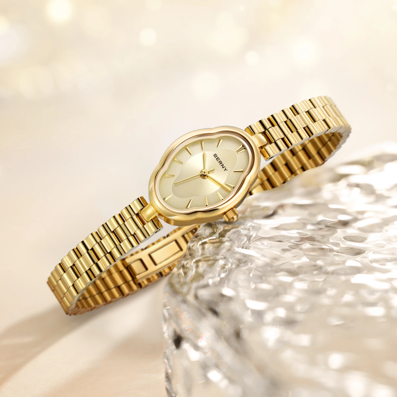 BERNY 2946L Ladies Mini Gold Watch